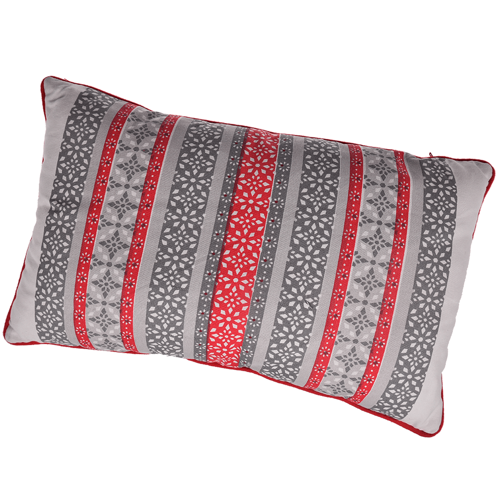 Oferte la Perna decorativa Mosaik, bumbac 100%, multirosu, 30 x 50 cm, dreptunghiulara, model geometric