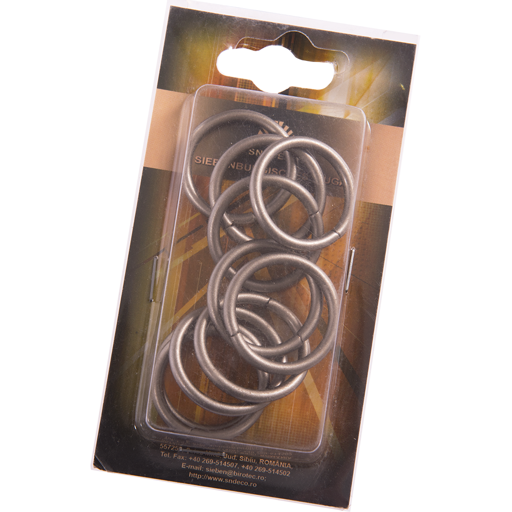 Oferte la Inele galerie din metal forjat, inox, pentru diametru de 16 mm, 10 buc