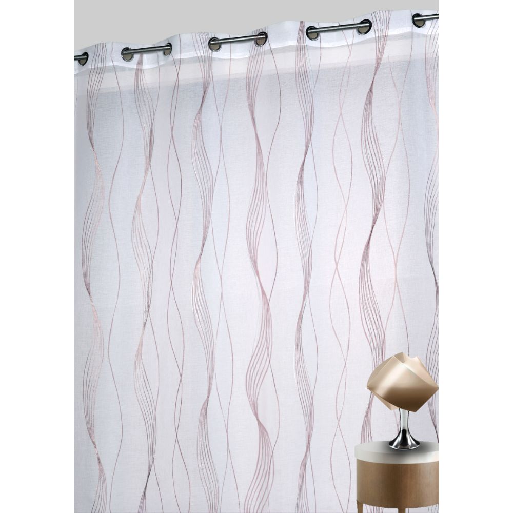 Oferte la Perdea Sound 100% poliester, alb-cupru 150, 140 x 260 cm