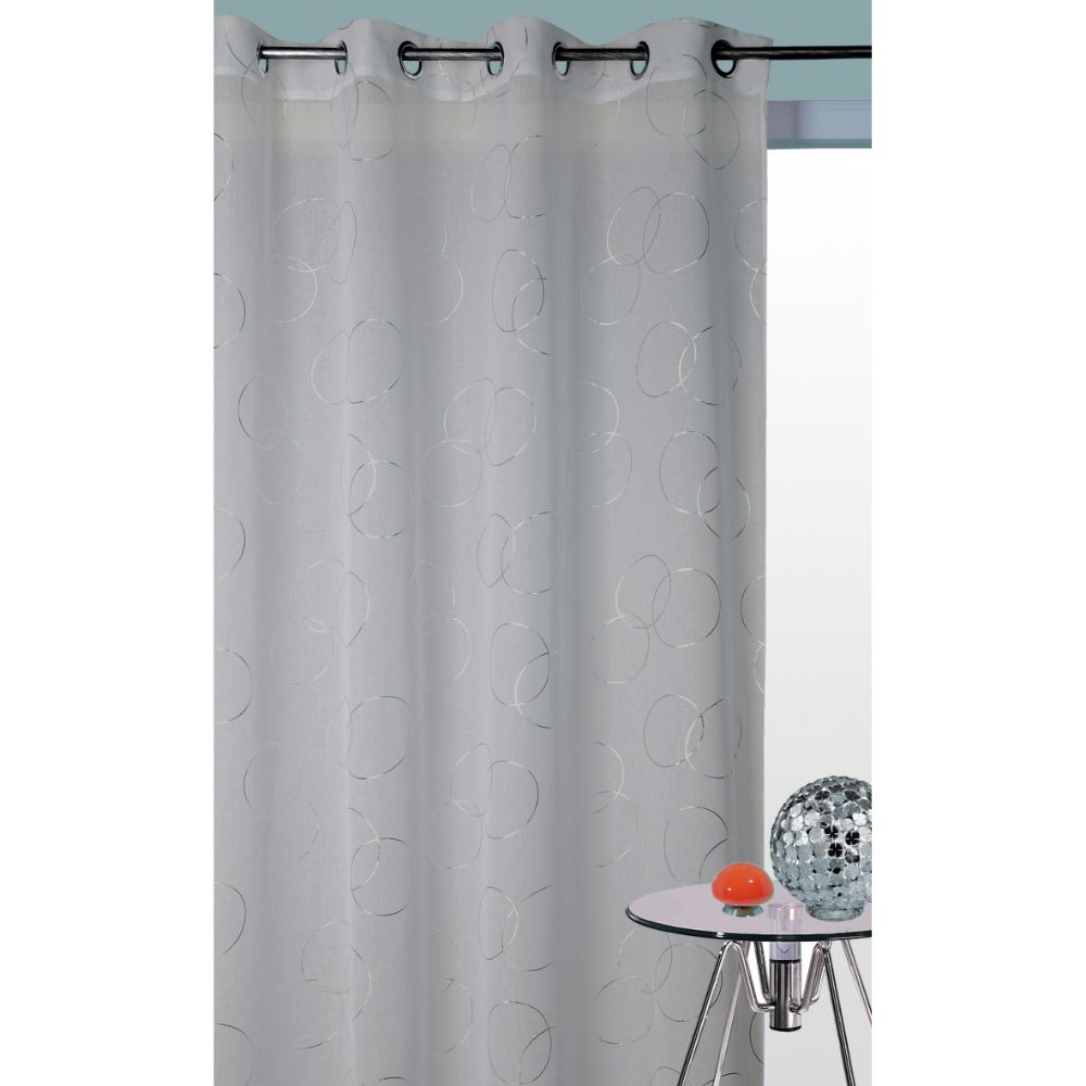Oferte la Perdea Glitter din 100% poliester, gri 090, 140 x 260 cm