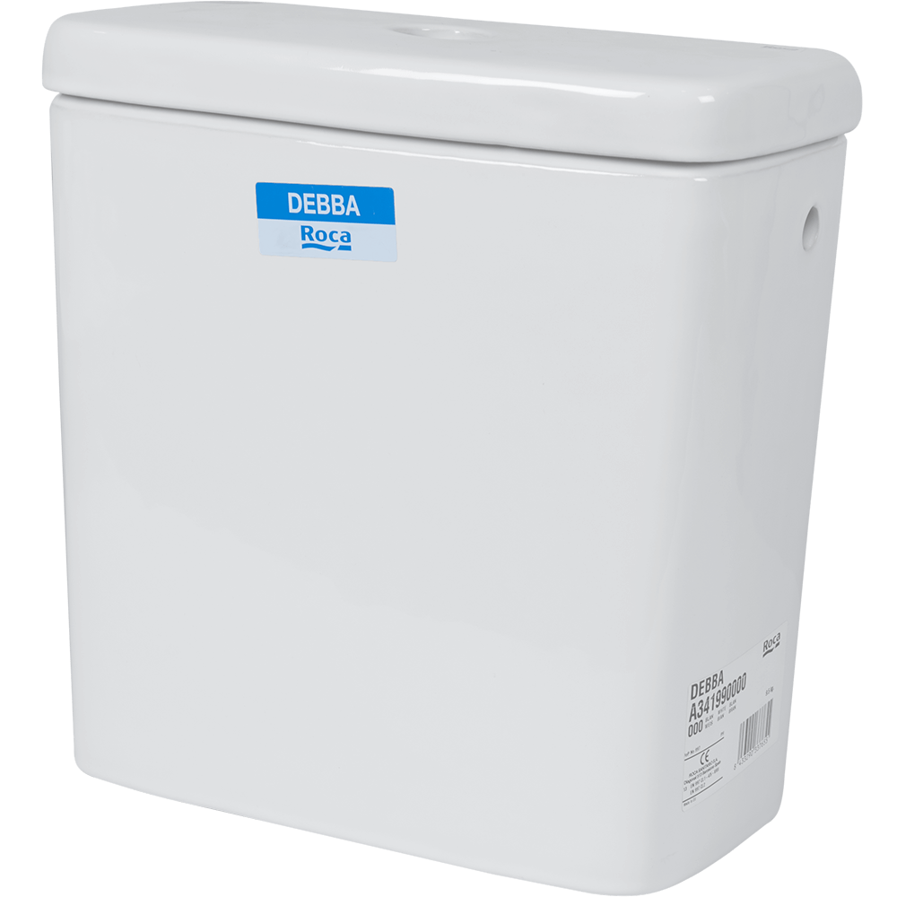 Oferte la Rezervor WC ceramic Roca Debba, dubla comanda, 3-6 l, alimentare lateral stanga, alb