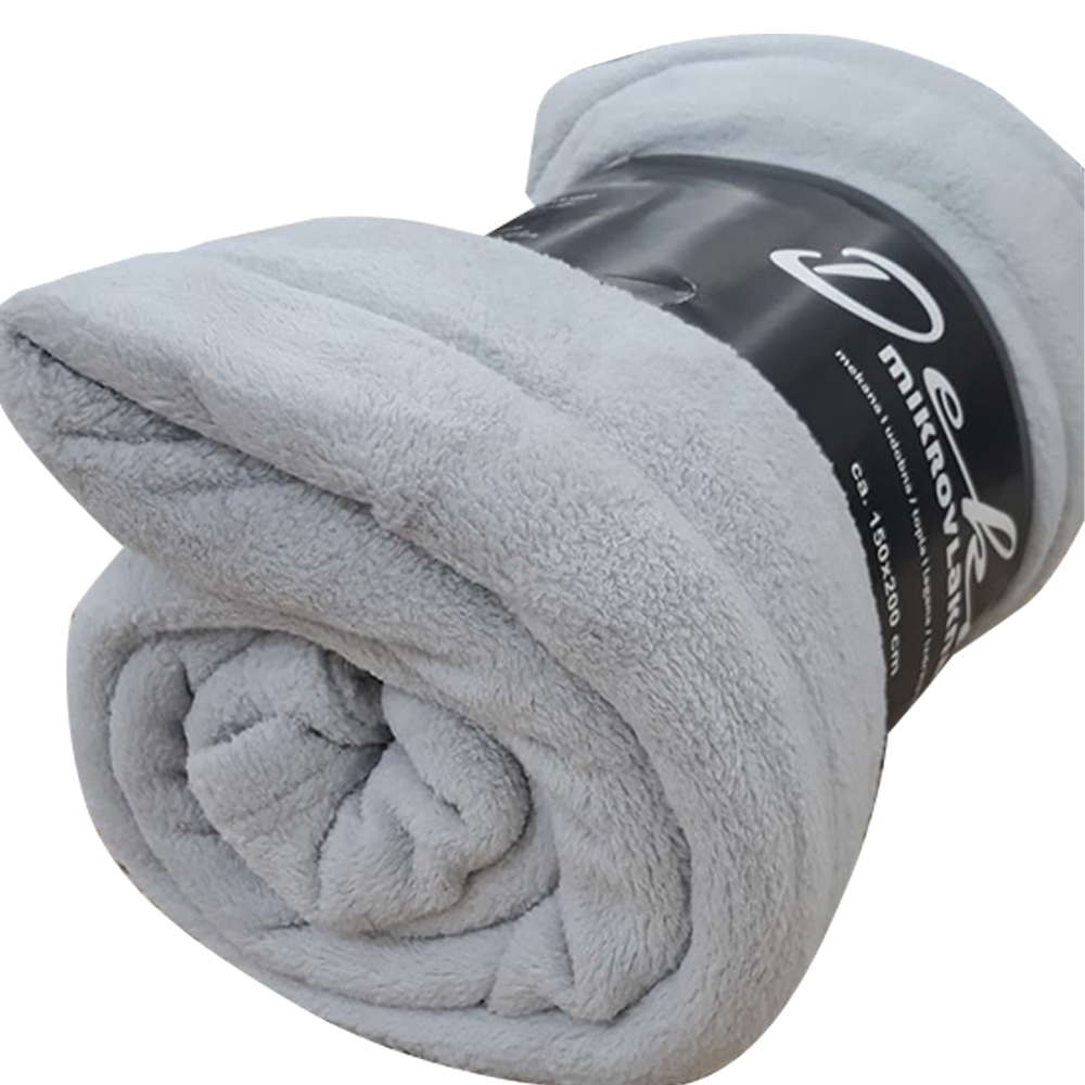 Oferte la Patura pufoasa Coral Fleece, poliester, argintiu, 150 x 200 cm