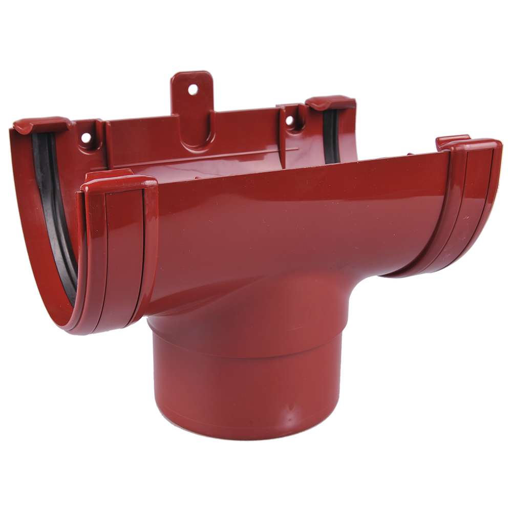 Oferte la Racord jgheab – burlan, PVC, Regenau, 125/100 mm, rosu RAL 3011