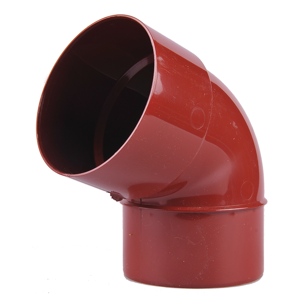 Oferte la Cot 67,5° burlan PVC, Regenau, diam. 100 mm, rosu, RAL 3011