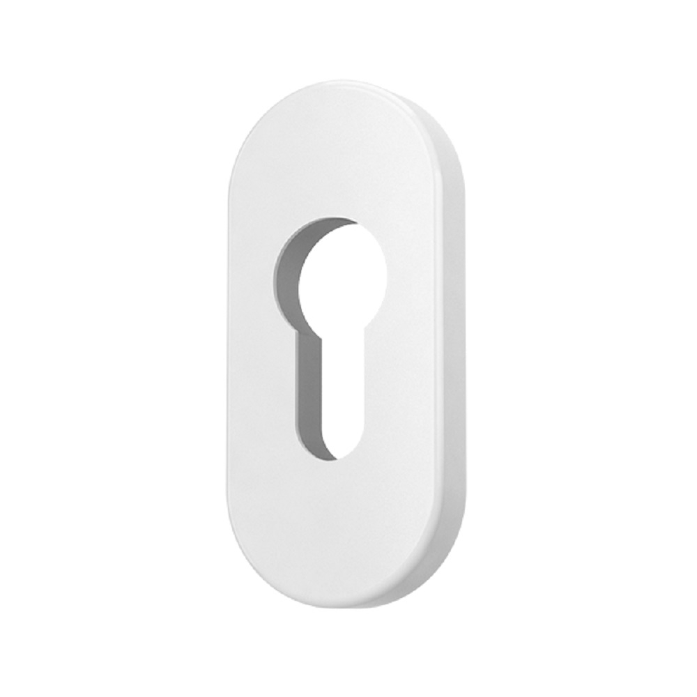 Oferte la Masca pentru cilindru, ovala, alba, 33 x 74 x 8 mm