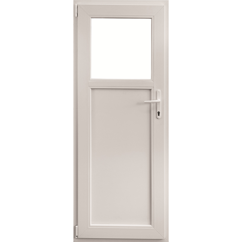 Oferte la Usa PVC secundara, 5 camere, alb, 86 x 204 cm, stanga, geam 1/3