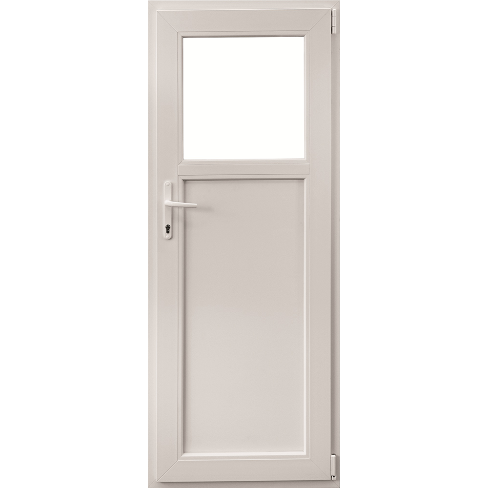 Oferte la Usa PVC secundara, 5 camere, alb, 96 x 204 cm, dreapta, geam 1/3