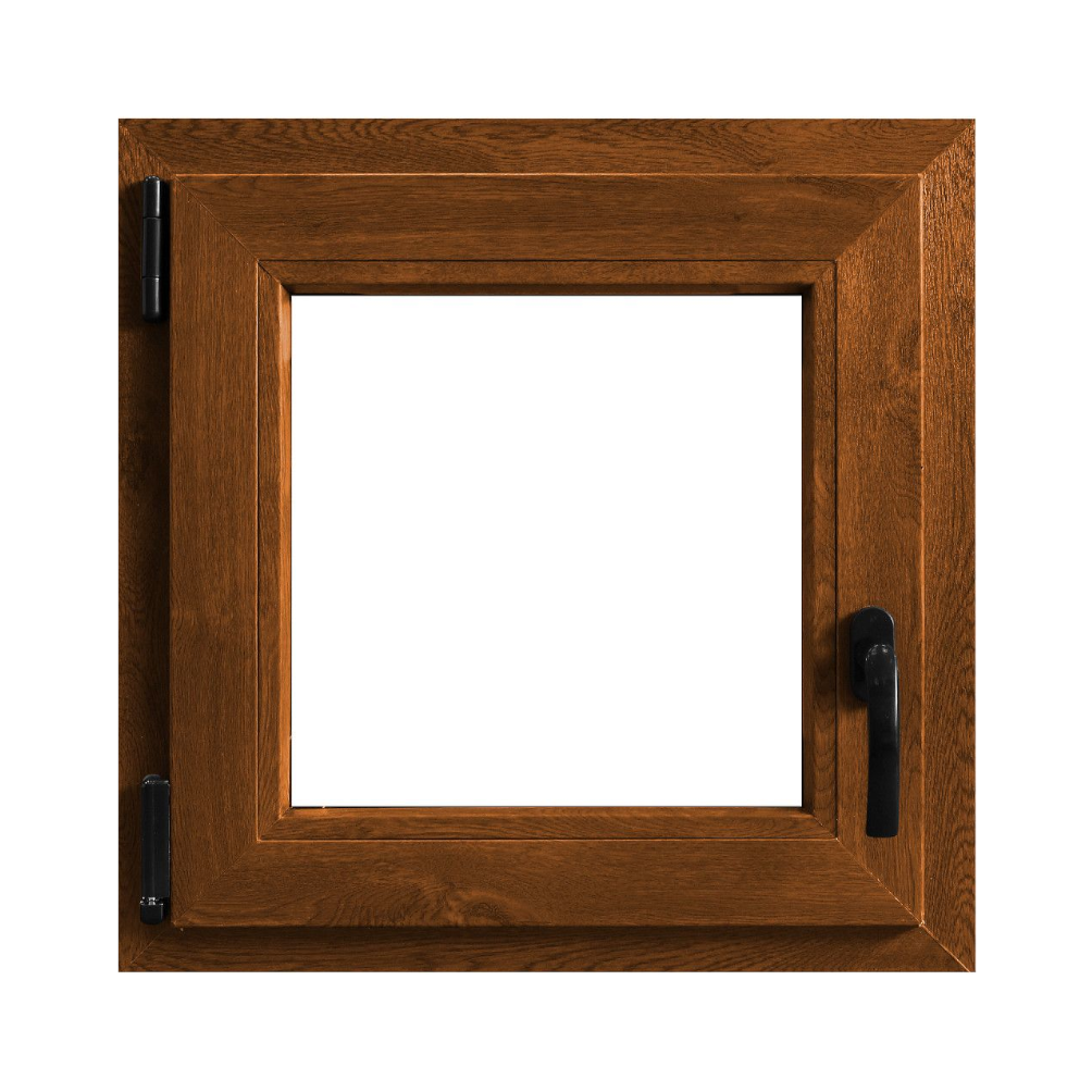 Oferte la Fereastra PVC, 5 camere, deschidere stanga oscilobatant, stejar, 56 x 56 cm 