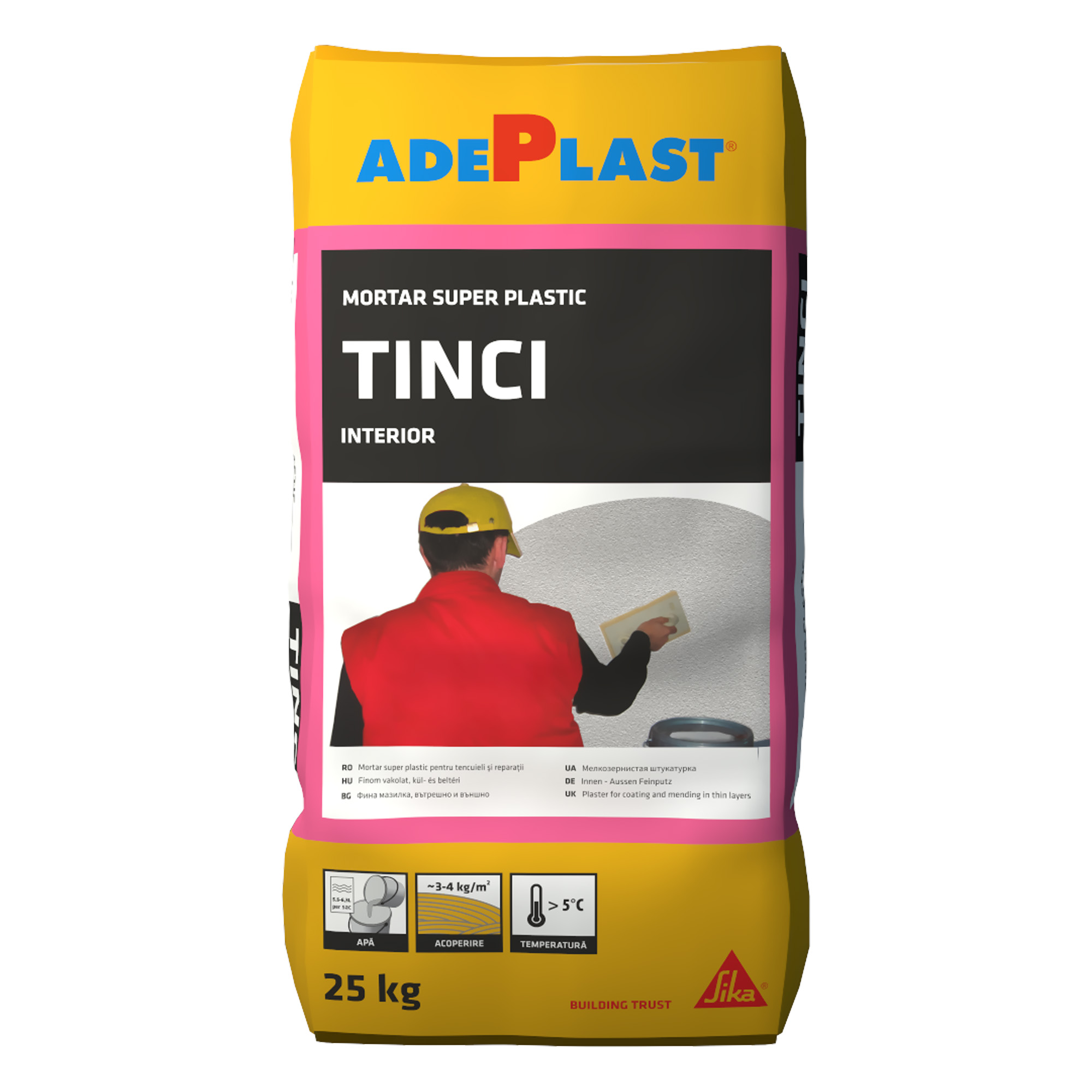 Oferte la Mortar tinci pentru tencuieli si reparatii, MT Adeplast, gri, interior/exterior, 25 kg