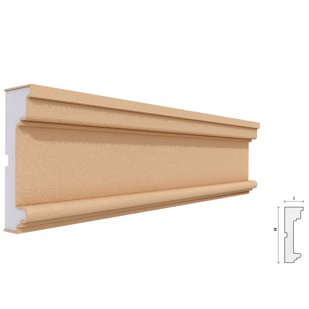 Oferte la Ancadrament Akfix FP118, polistiren EPS + rasina, 120 x 40 x 2000 mm