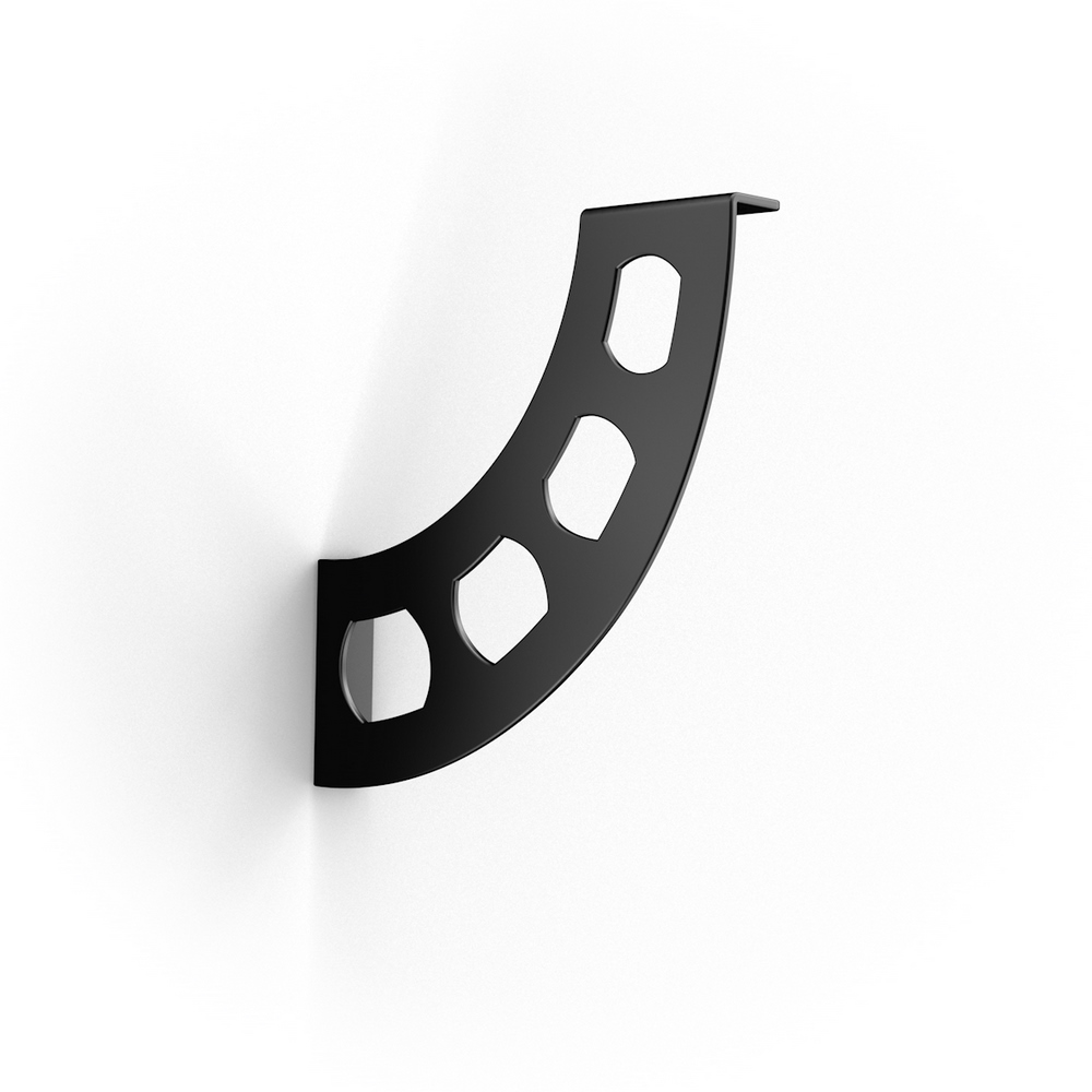Oferte la Consola Boomerang, otel, negru, 180 x 26 x 190 mm