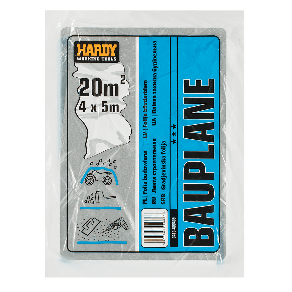 Oferte la Folie de protectie pentru echipamente si suprafete Hardy din LDPL (pliata), 4 x 5 m