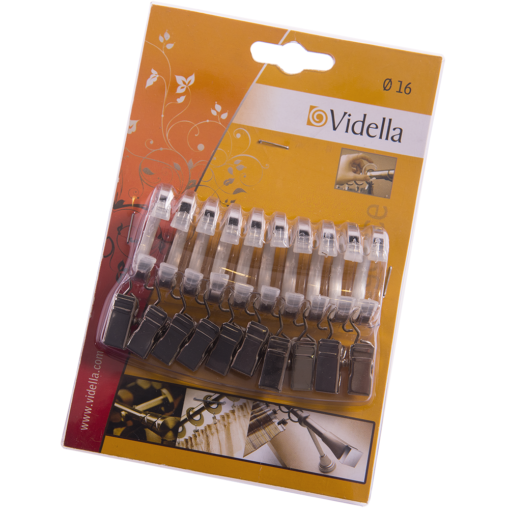 Oferte la Accesorii galerie - inele + clips Vidella Fenix, nichel, D16 mm