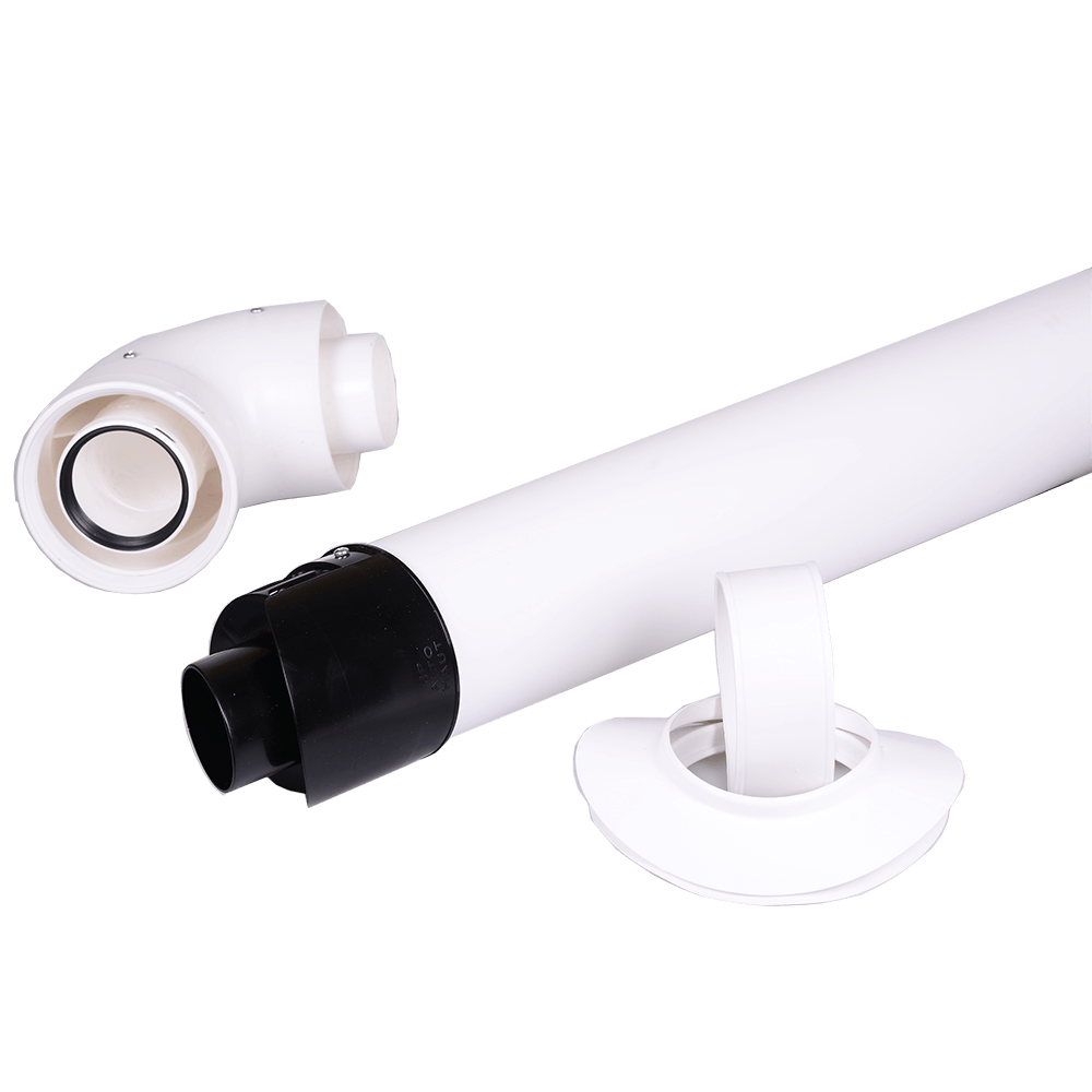 Oferte la Kit evacuare centrala condensare orizontala Beretta, plastic, alb, D=60/100 mm