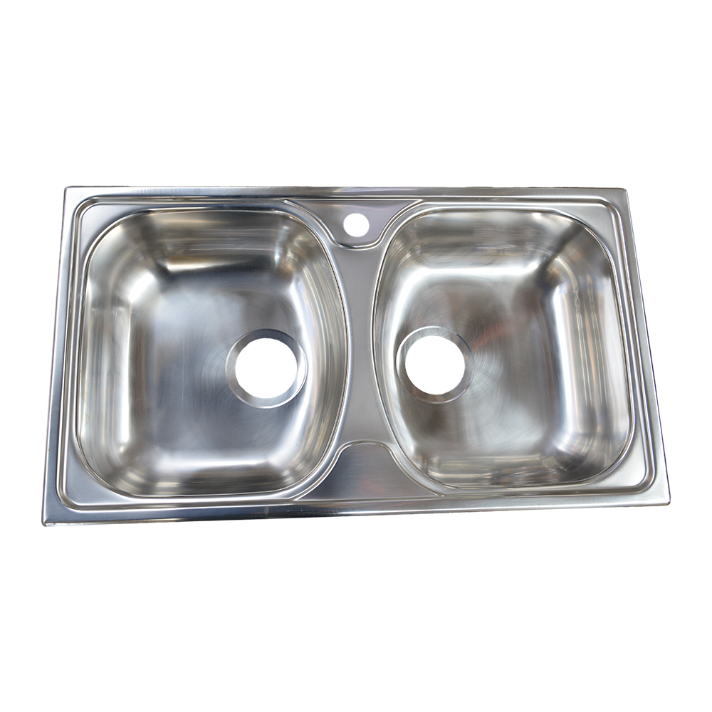 Oferte la Chiuveta bucatarie Doruq 1603, inox, 2 cuve, blat, 440 x 780 mm