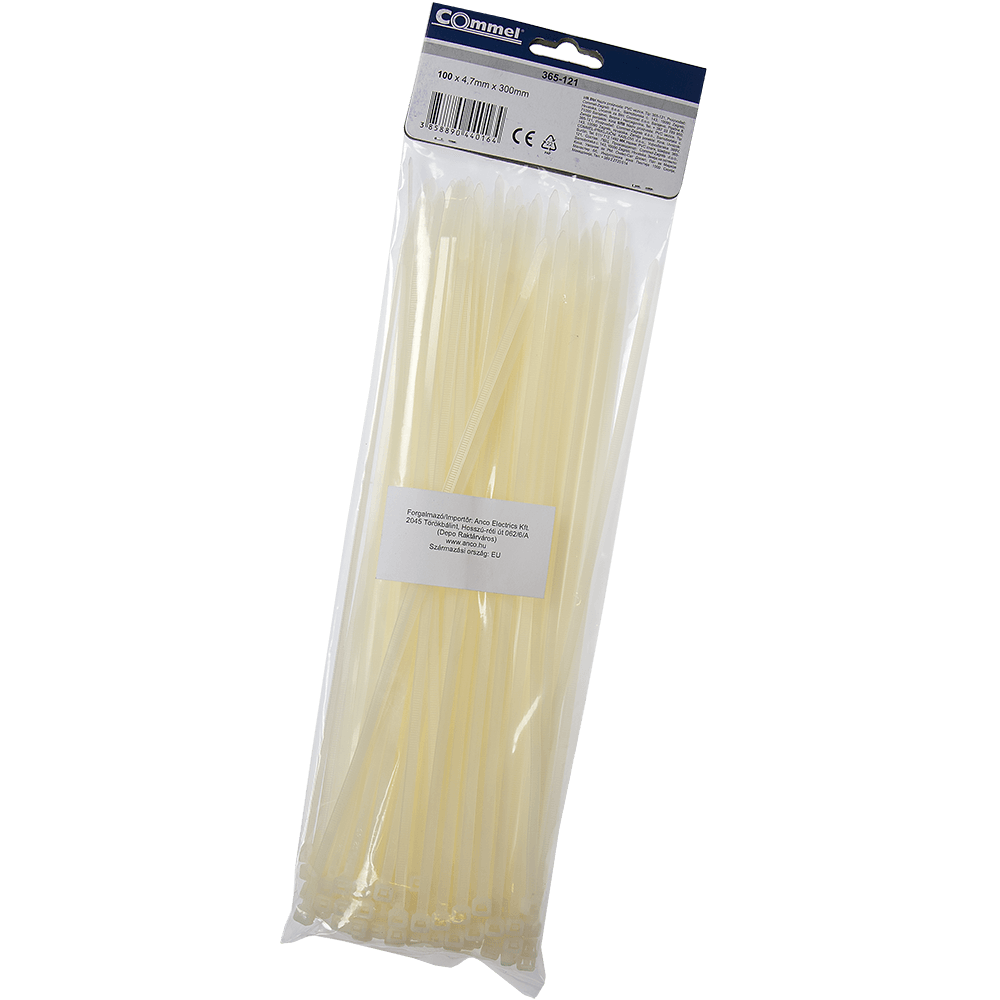 Oferte la Colier PVC Anco, 4.7 x 300 mm, alb, 100 bucati