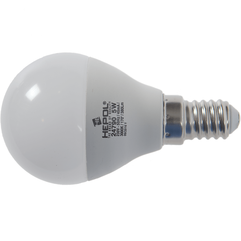 Oferte la Bec Led Sferic E14 5 W Eco Hepol-Y