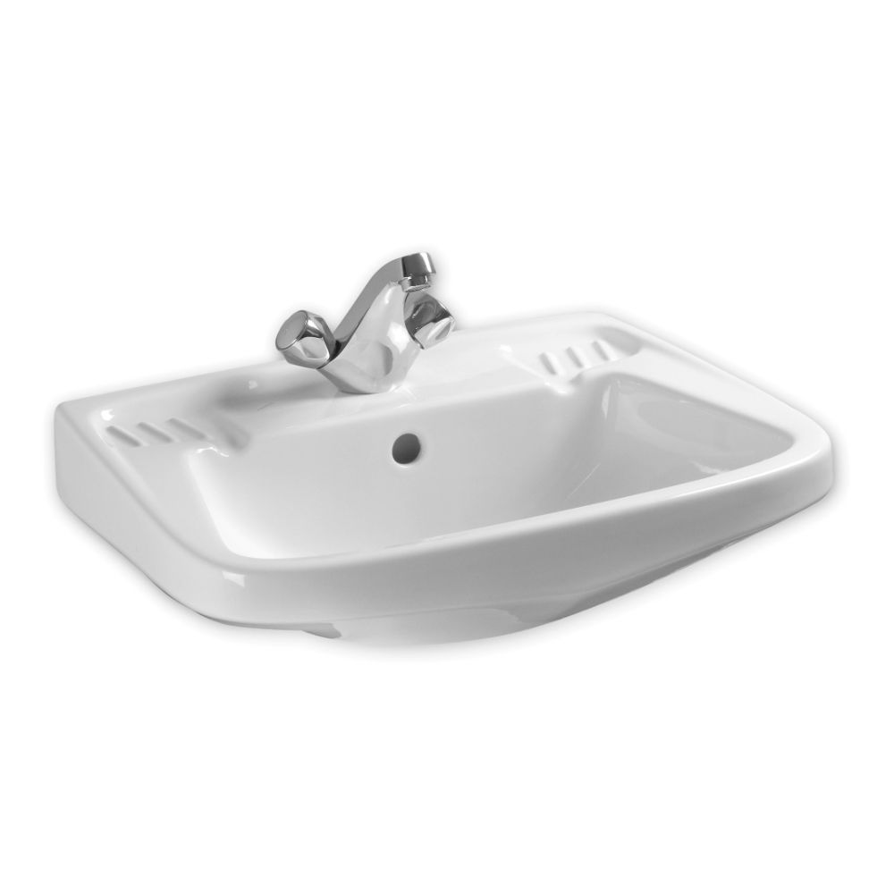 Oferte la Lavoar dreptunghiular Fayans Classica, portelan, alb, 51 x 42.5 x 22 cm