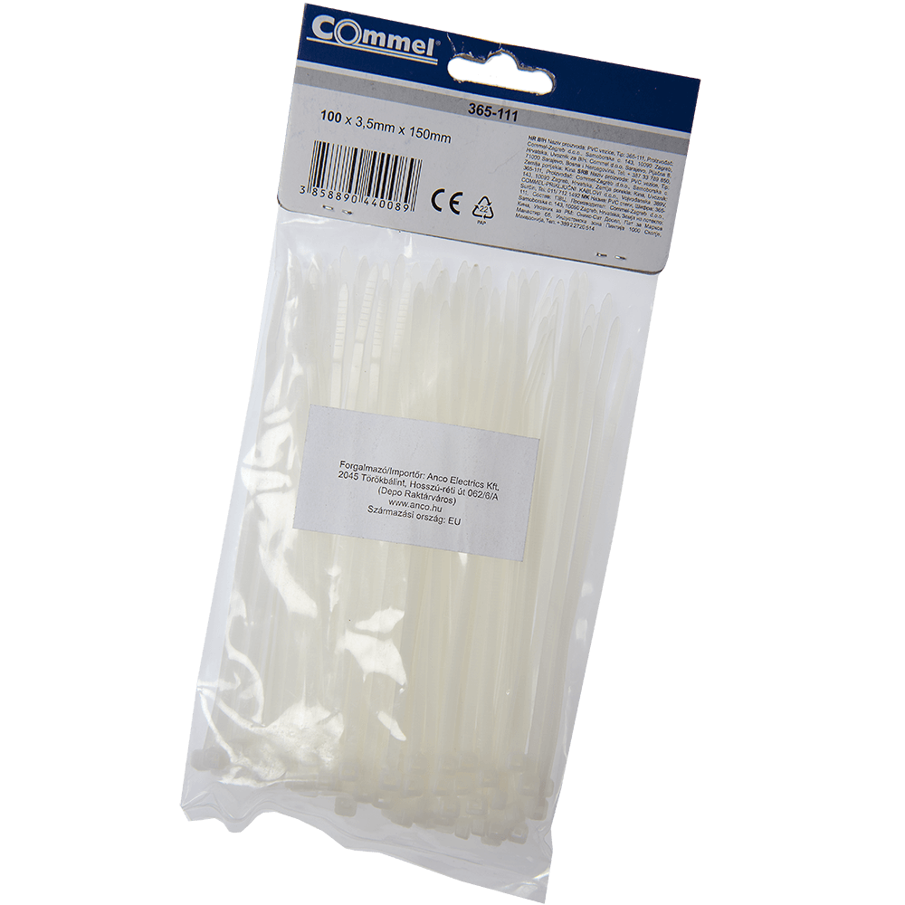 Oferte la Colier PVC Anco, 3.5 x 150 mm, alb, 100 bucati