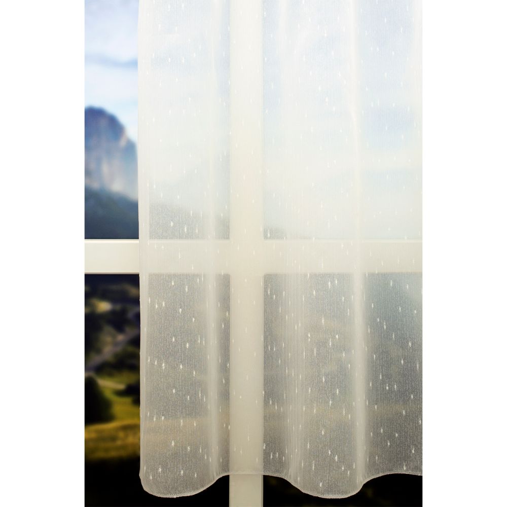 Oferte la Perdea Rovitex Rita ecru 102, model brodat semitransparent, 145 x 245 cm