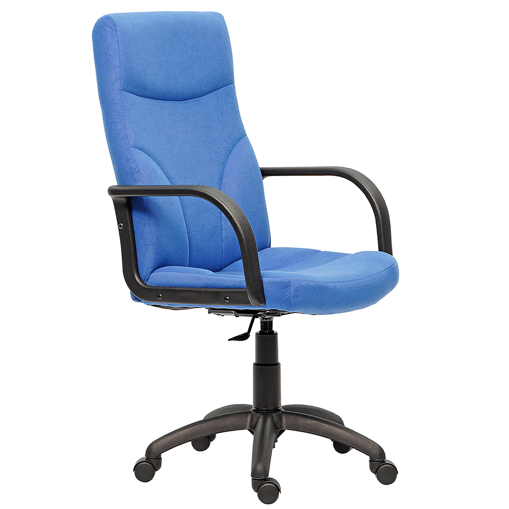 Oferte la Scaun birou directorial albastru Antares Riva, tapiterie stofa, rotativ, reglabil pe inaltime, 58 x 65 x 100 - 110 cm