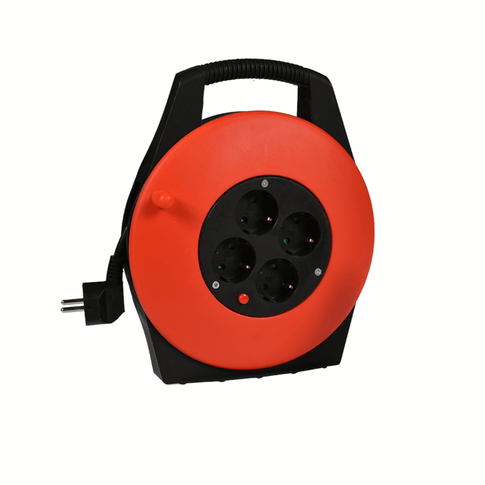 Oferte la Prelungitor cu tambur Strohm, 4 prize, 10 m
