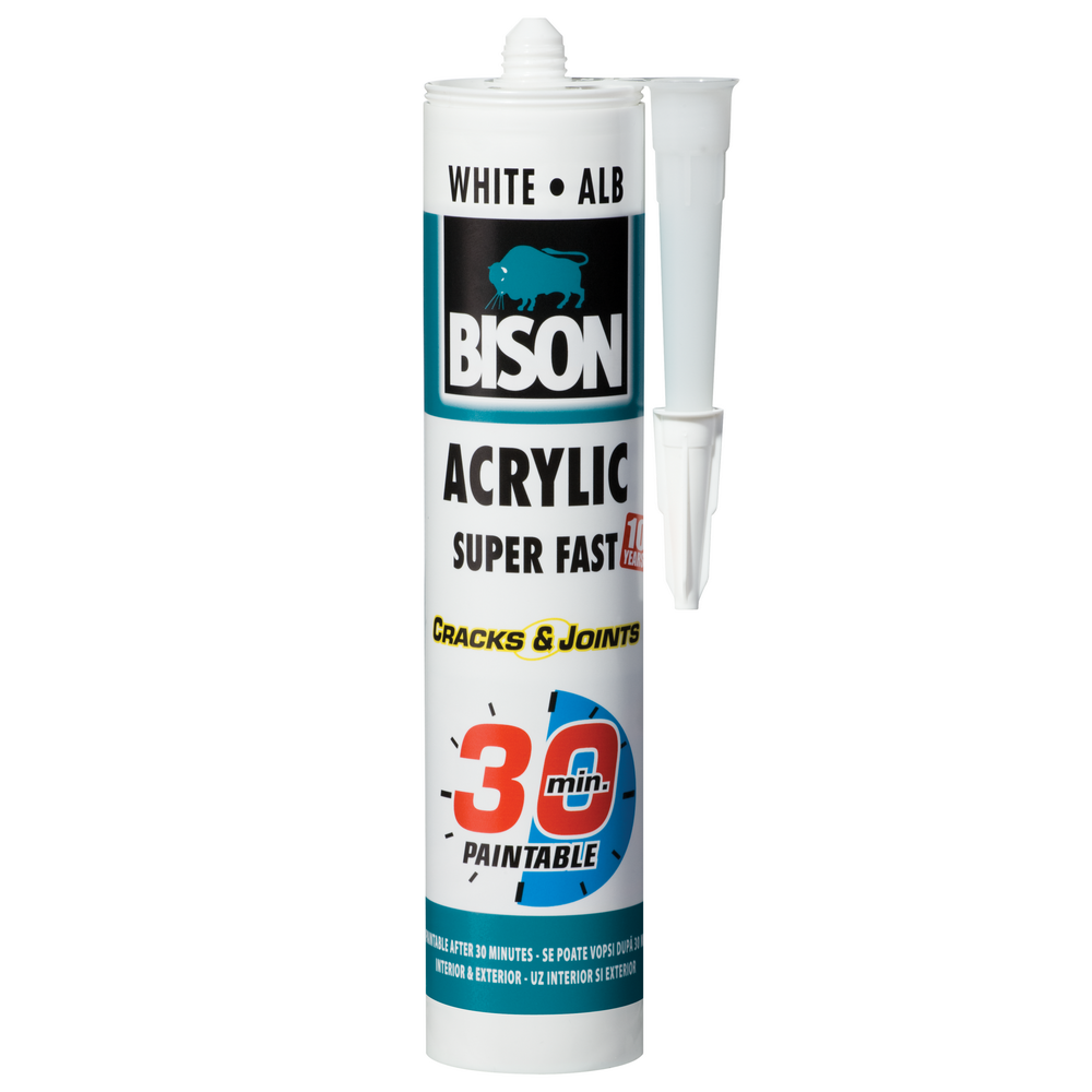 Oferte la Adeziv Bison Acrylic Ultrarapid alb 30 min, 300 ml