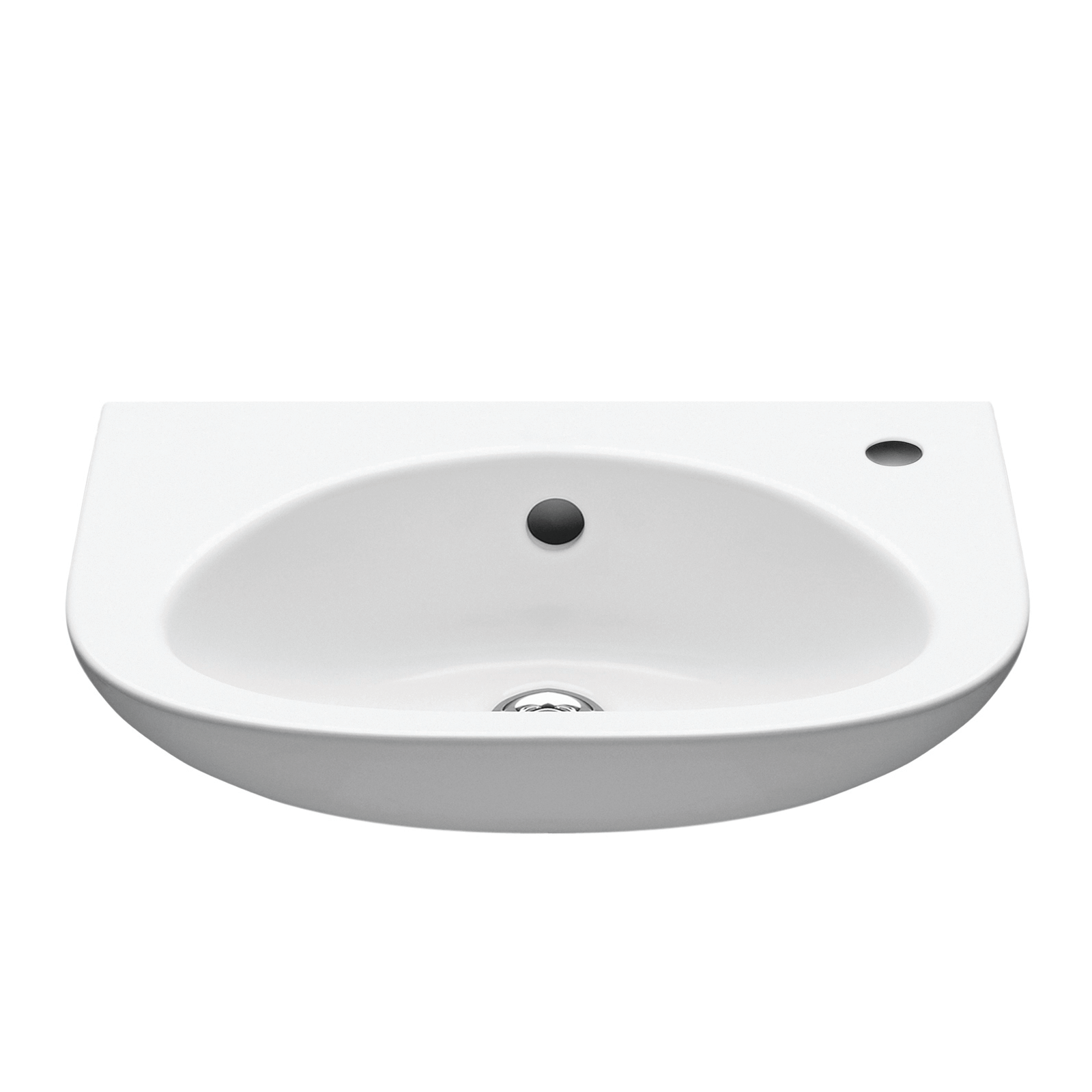 Oferte la Lavoar semirotund Fayans Marina, portelan, alb, 40 x 25 cm
