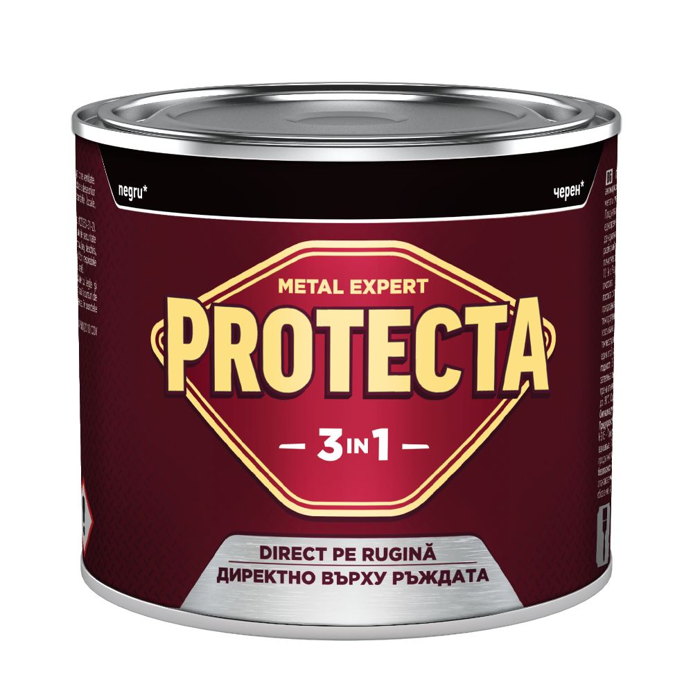 Oferte la Vopsea alchidica/email Protecta 3 in 1, negru, interior/exterior, 2,5 l