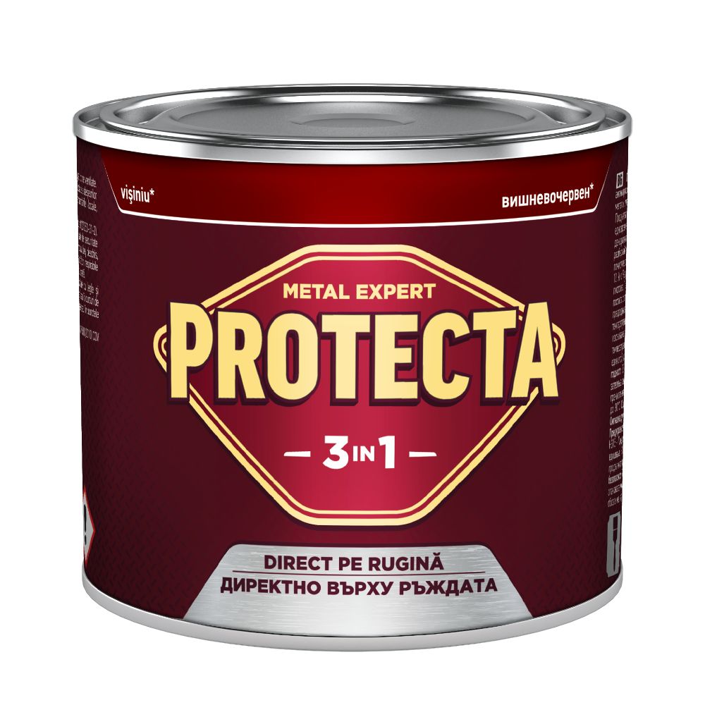 Oferte la Vopsea alchidica/email Protecta 3 in 1, visiniu, interior/exterior, 0,5 L