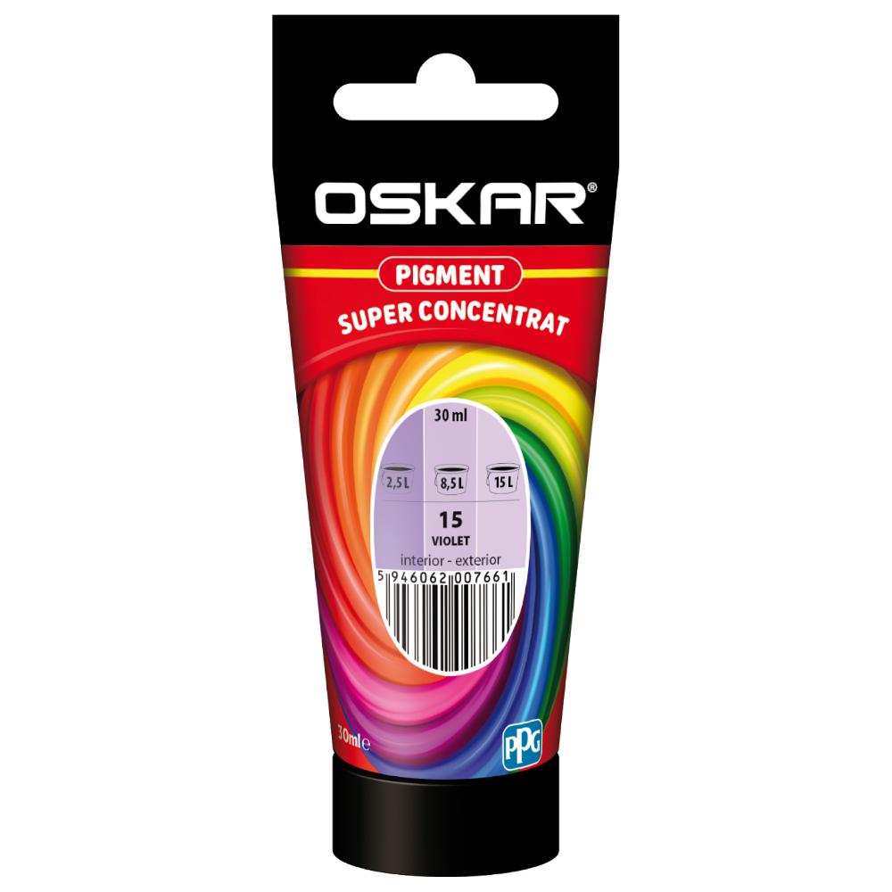 Oferte la Pigment super concentrat Oskar, interior, pentru vopsea lavabila, violet, 30 ml