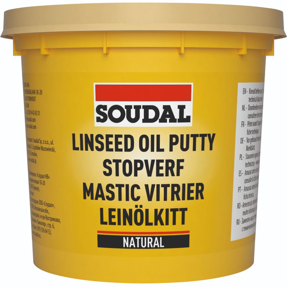Oferte la Chit de geamuri Soudal pentru fixare si izolare, brun natural, 1 kg