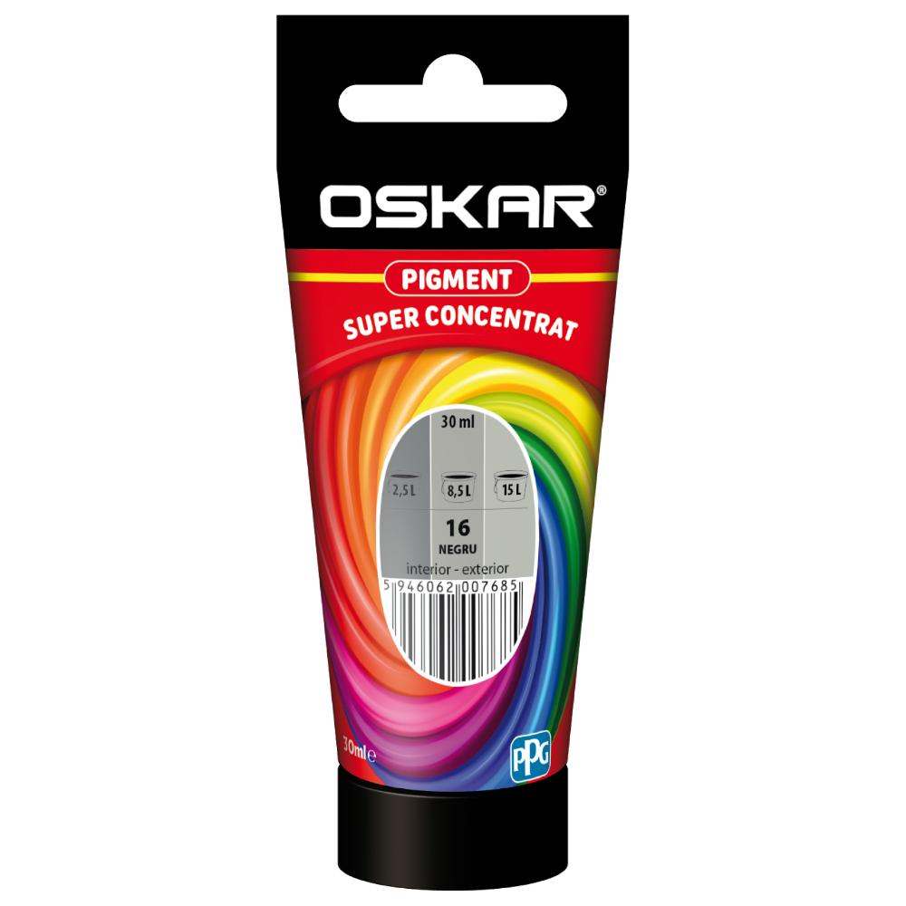 Oferte la Pigment super concentrat Oskar, interior, pentru vopsea lavabila, negru, 30 ml