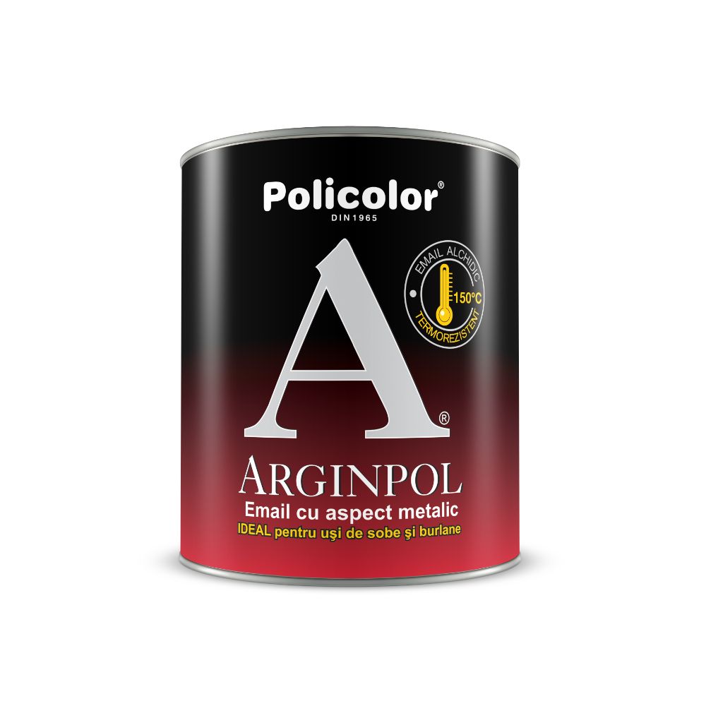 Oferte la Email termorezistent Arginpol pentru suprafete metalice, interior/exterior, 0.75 l