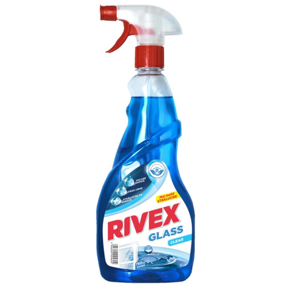 Oferte la Solutie geamuri Rivex, clear, fresh, cu pulverizator, 750 ml