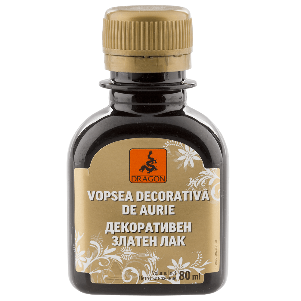 Oferte la Vopsea decorativa Dragon, auriu, interior/extrerior, 80 ml 