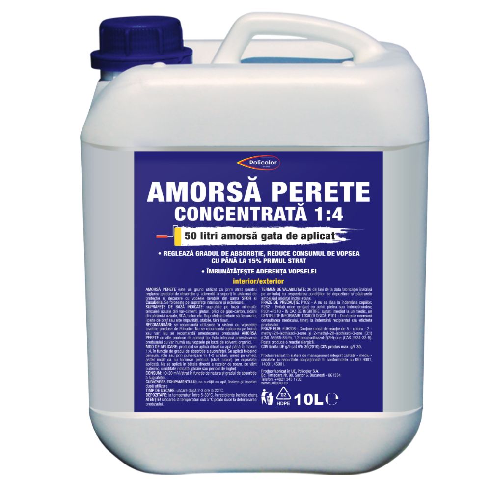 Oferte la Amorsa perete Policolor, interior/exterior, 10 L