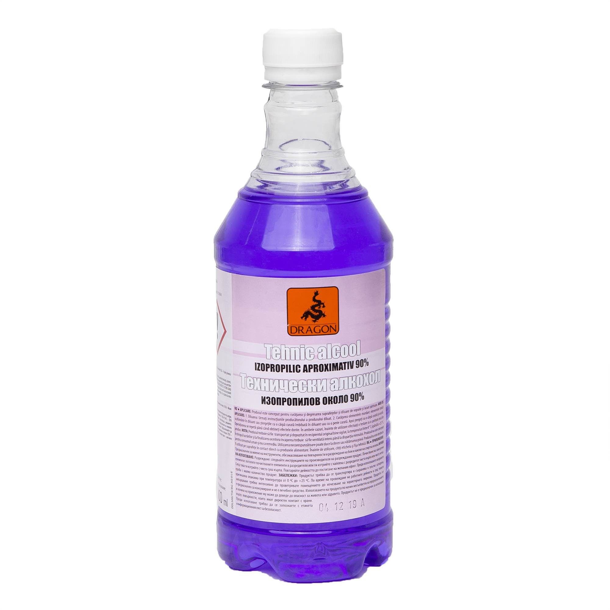 Oferte la Alcool tehnic izopropilic 90% Dragon, 0,5 l  