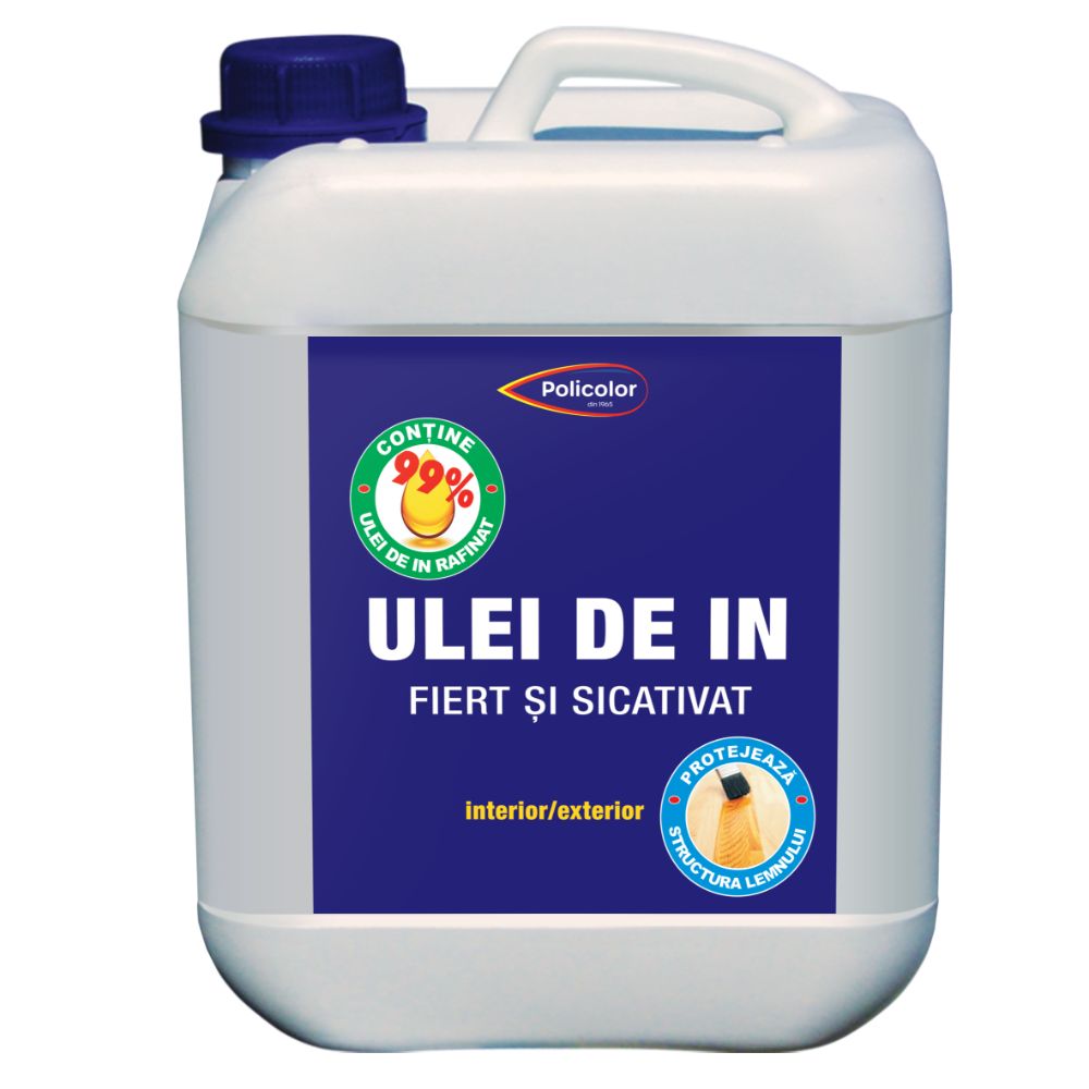 Oferte la  Ulei de in sicativat Policolor, incolor, 5 l