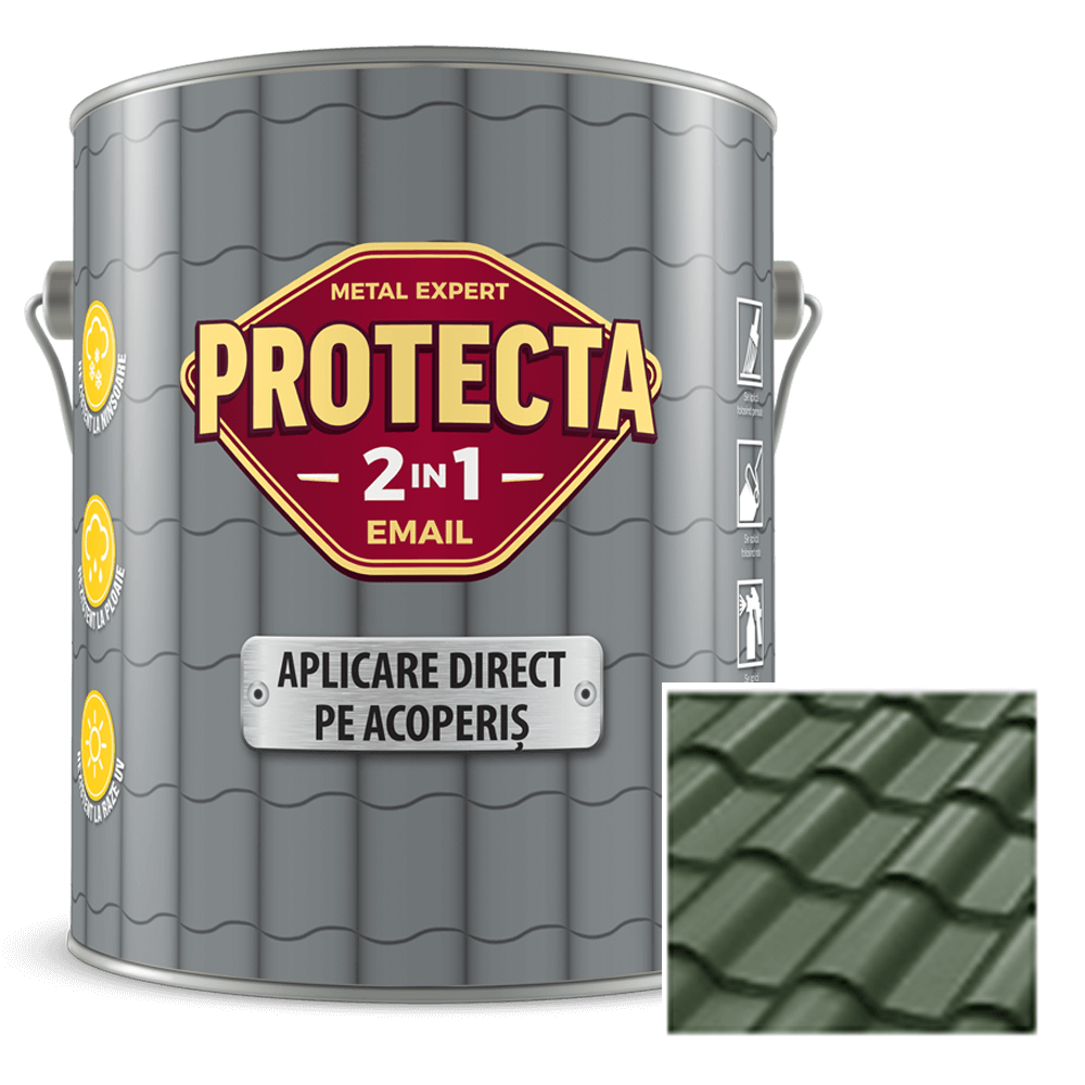 Oferte la Email pentru acoperis Protecta 2 in 1, verde inchis, interior/exterior, 4 l