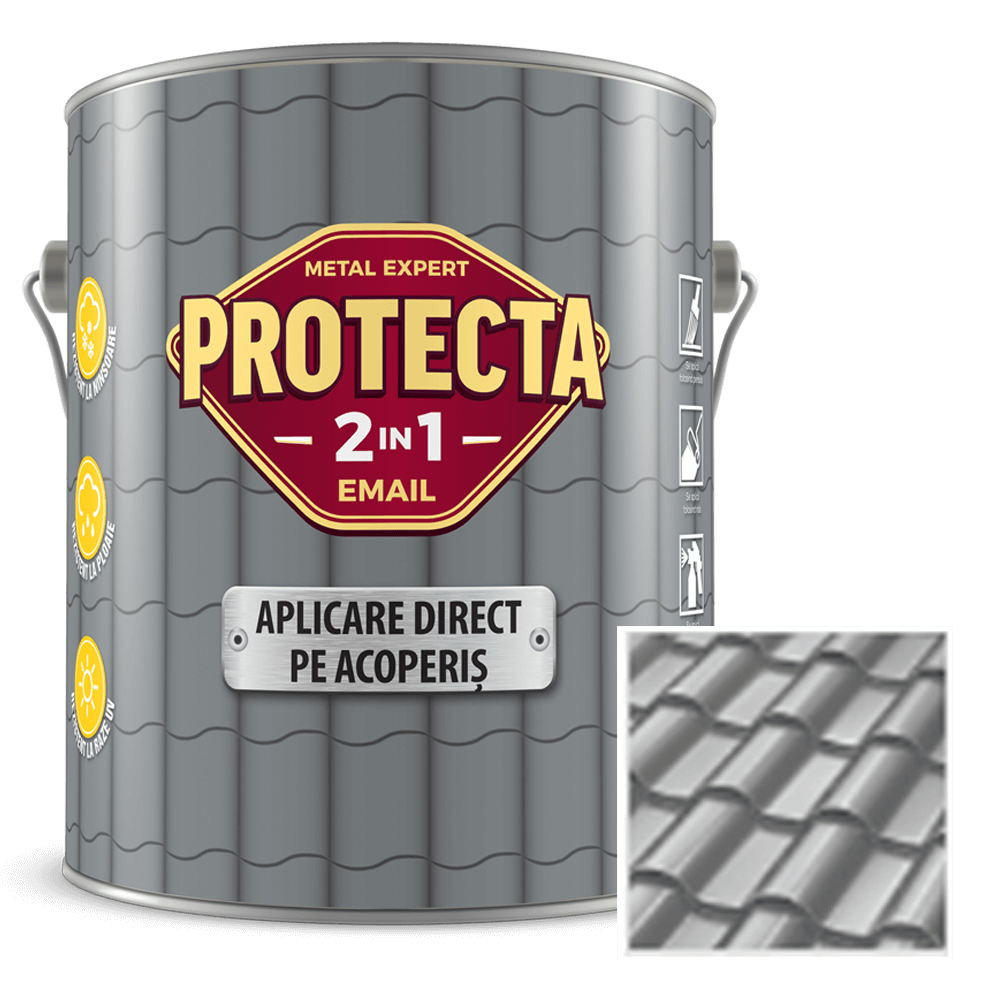 Oferte la Email pentru acoperis Protecta 2 in 1, gri, interior/exterior, 4 l