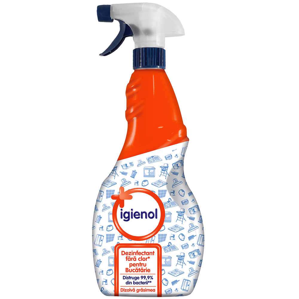 Oferte la Dezinfectant antibacterian pentru bucatarie, Igienol, fara clor, 750 ml