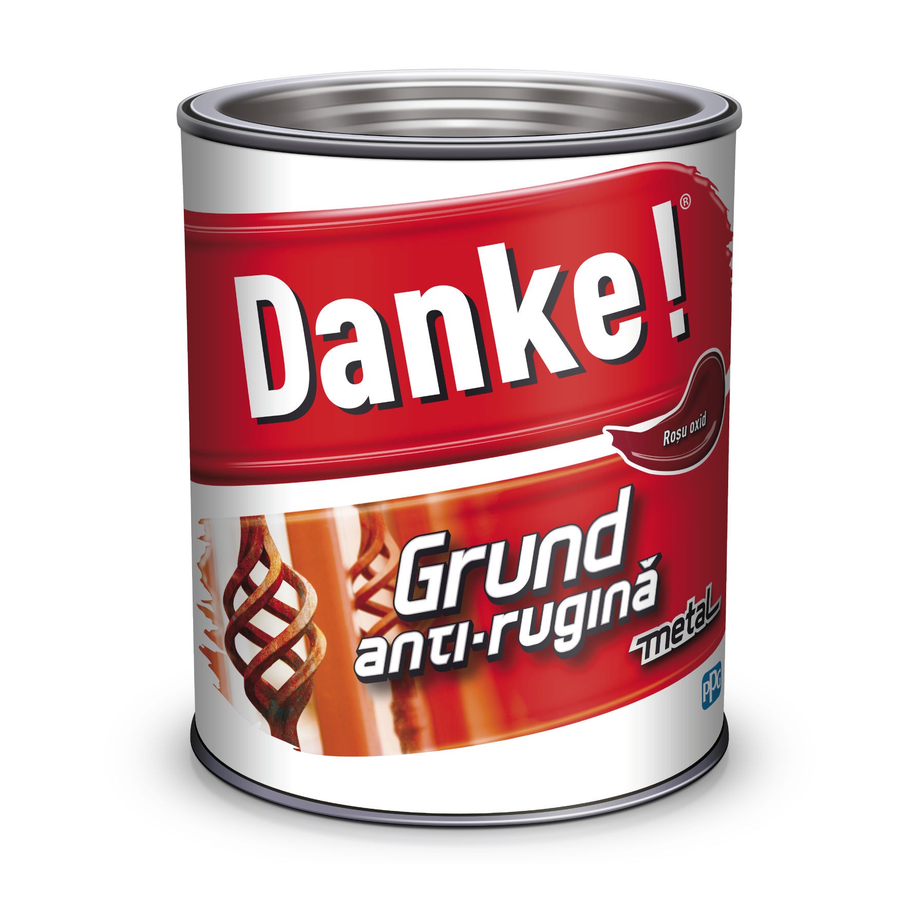Oferte la Grund metal anti-rugina Danke, interior/exterior, rosu oxid 0.7L