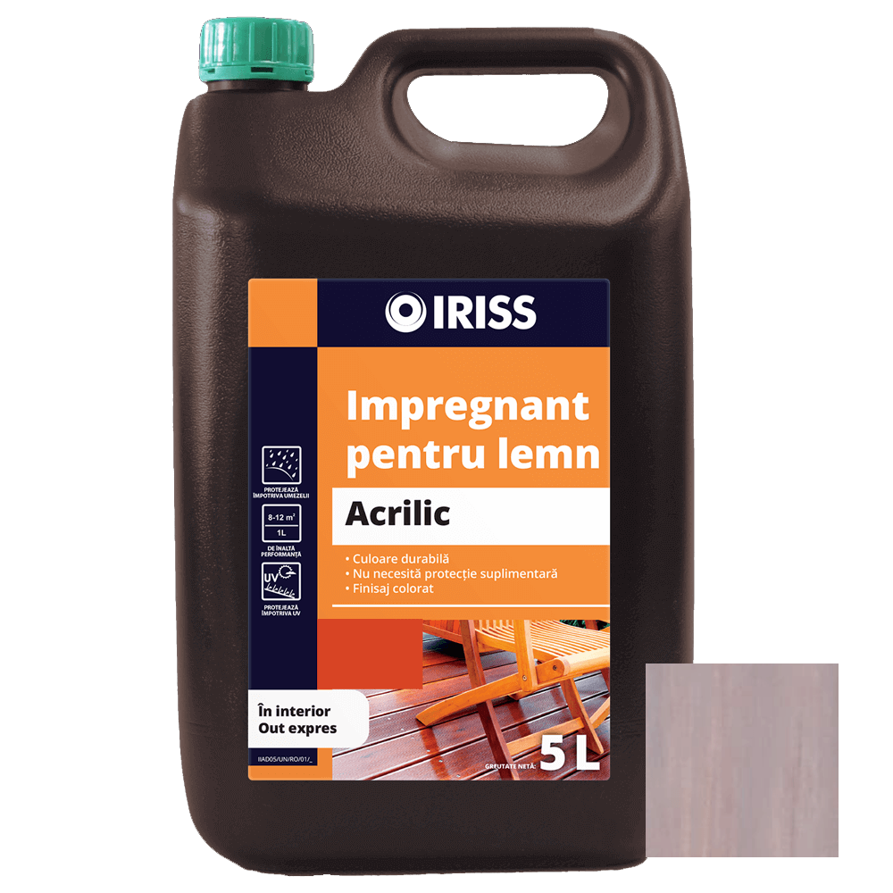 Oferte la Impregnant pentru lemn, Iriss, interior/exterior, palisandru, 5 l