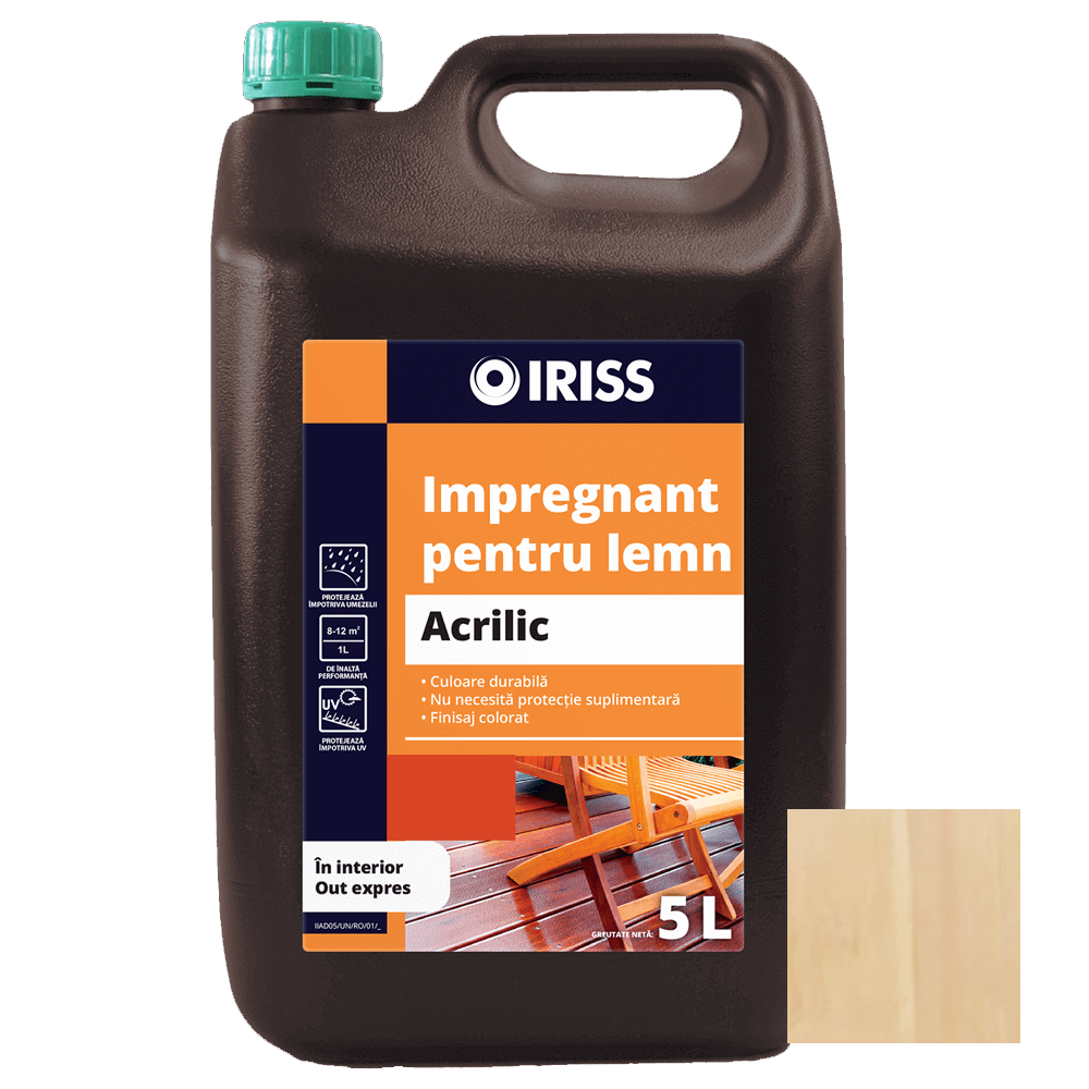 Oferte la Impregnant pentru lemn, Iriss, interior/exterior, pin, 5 l