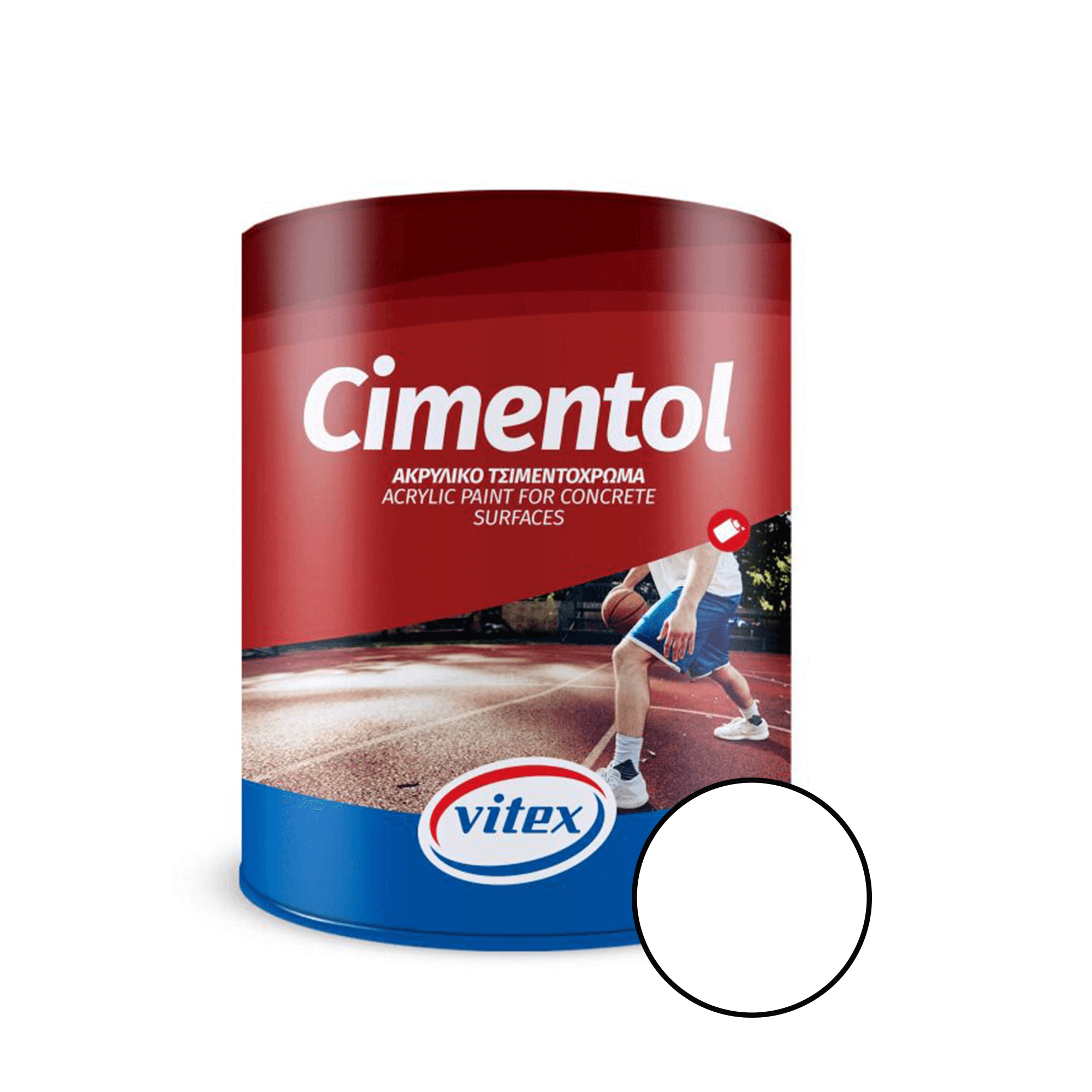 Oferte la Vopsea acrilica pentru zidarie si beton Vitex Cimentol, interior/exterior, alb, 0.75 l 