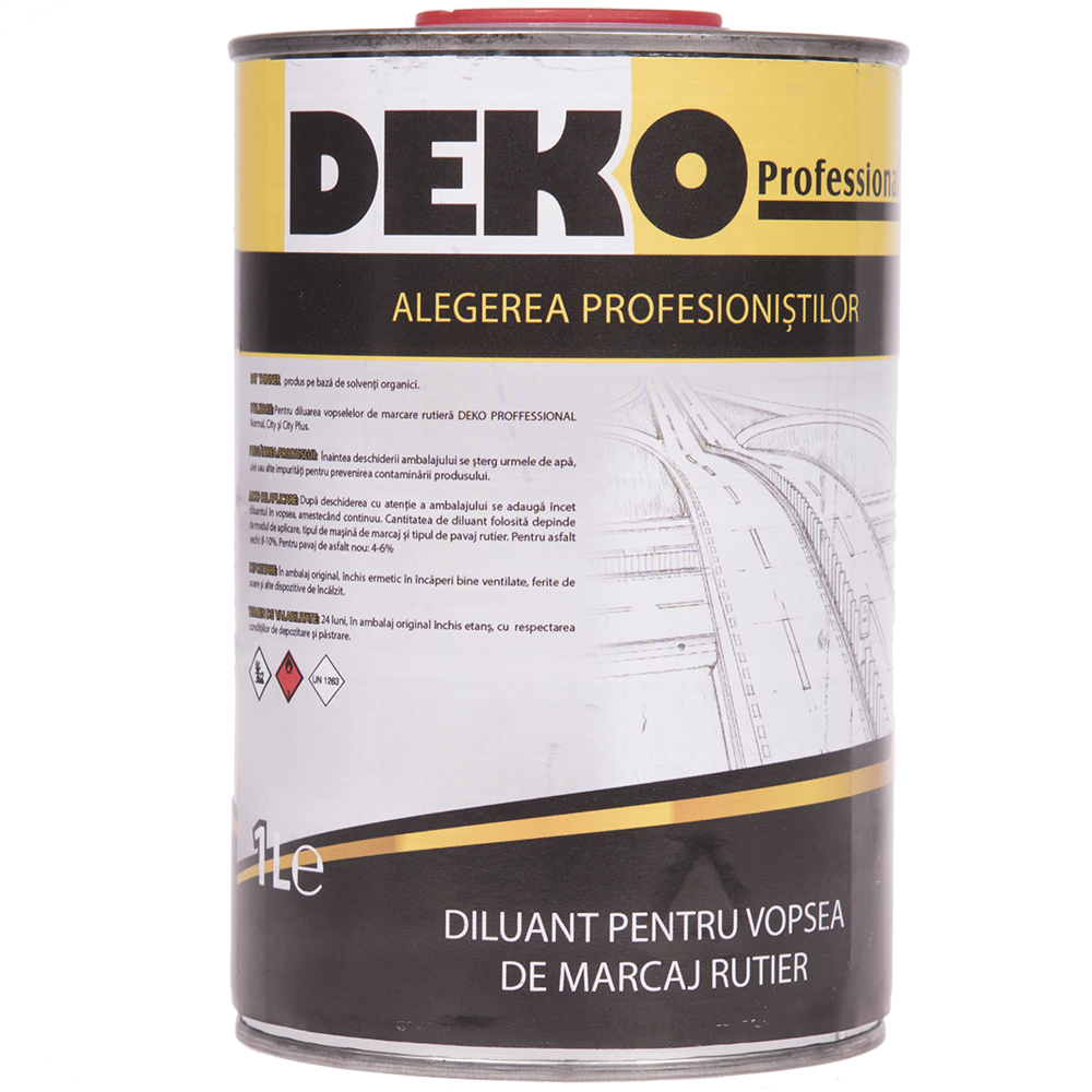Oferte la Diluant pentru vopselele de marcaj rutier Deko Professional, 1 l