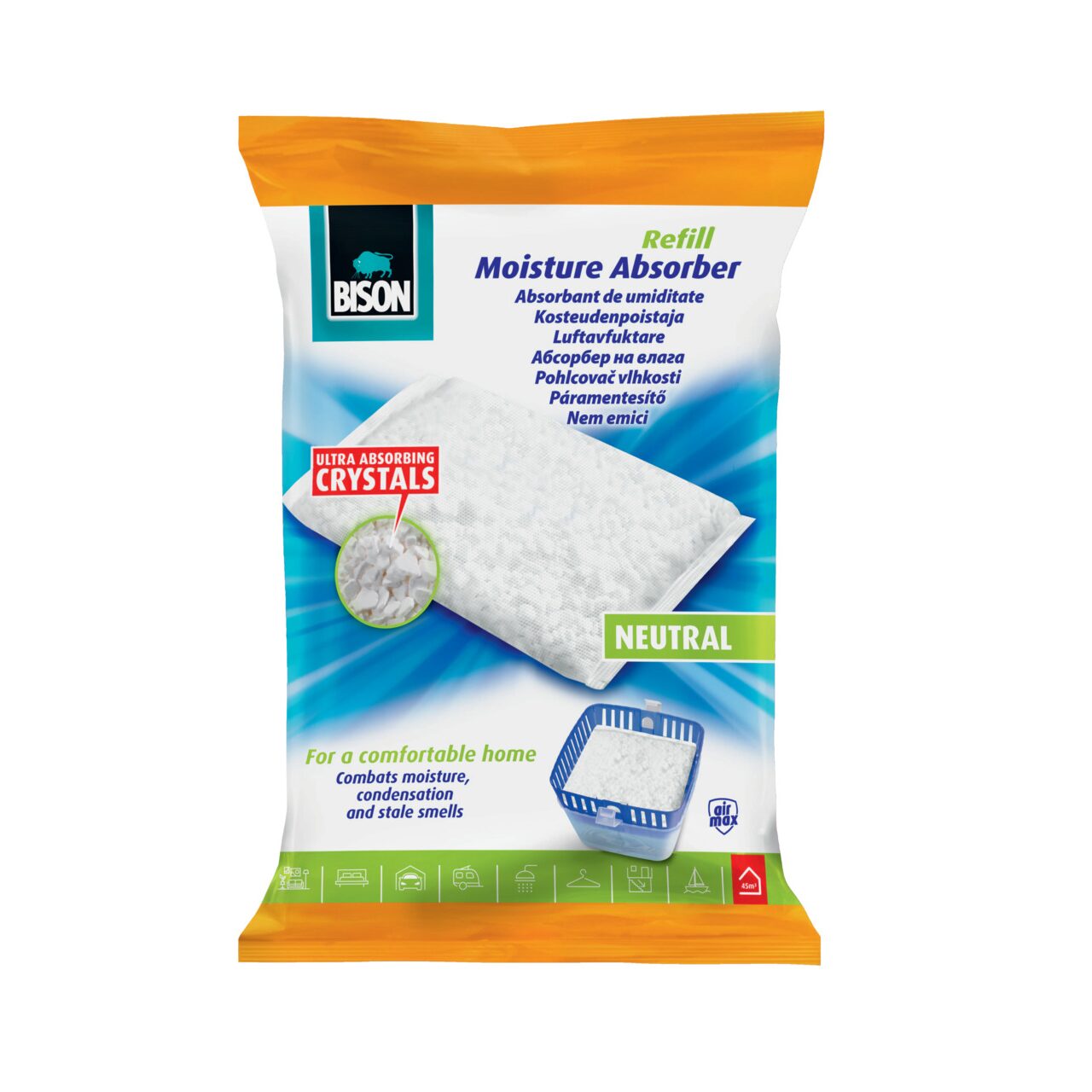 Oferte la Rezerva pentru absorbant de umiditate BISON Air Max, 450 g, fara parfum   