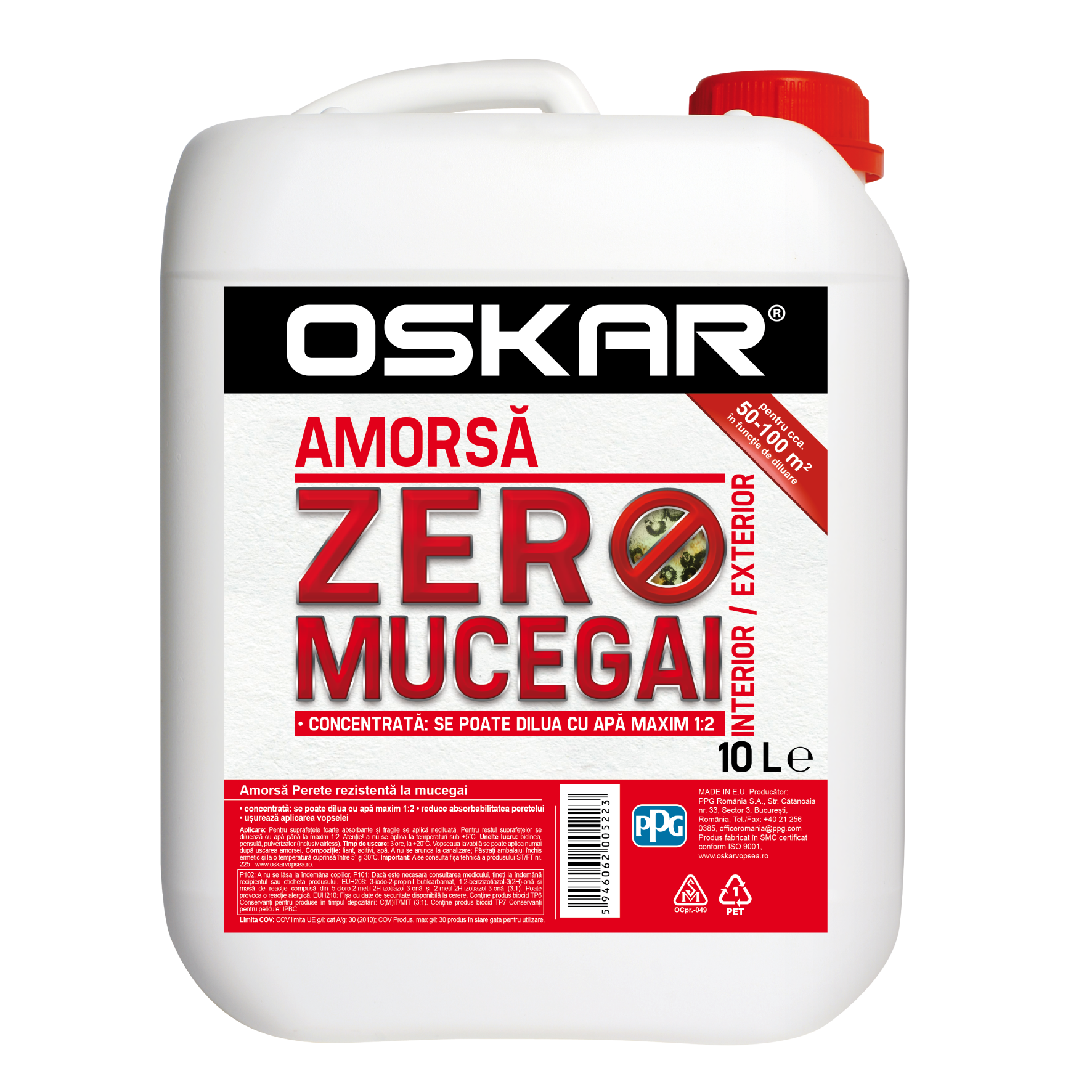 Oferte la  Amorsa perete Oskar zero mucegai, interior/exterior, 10 l 