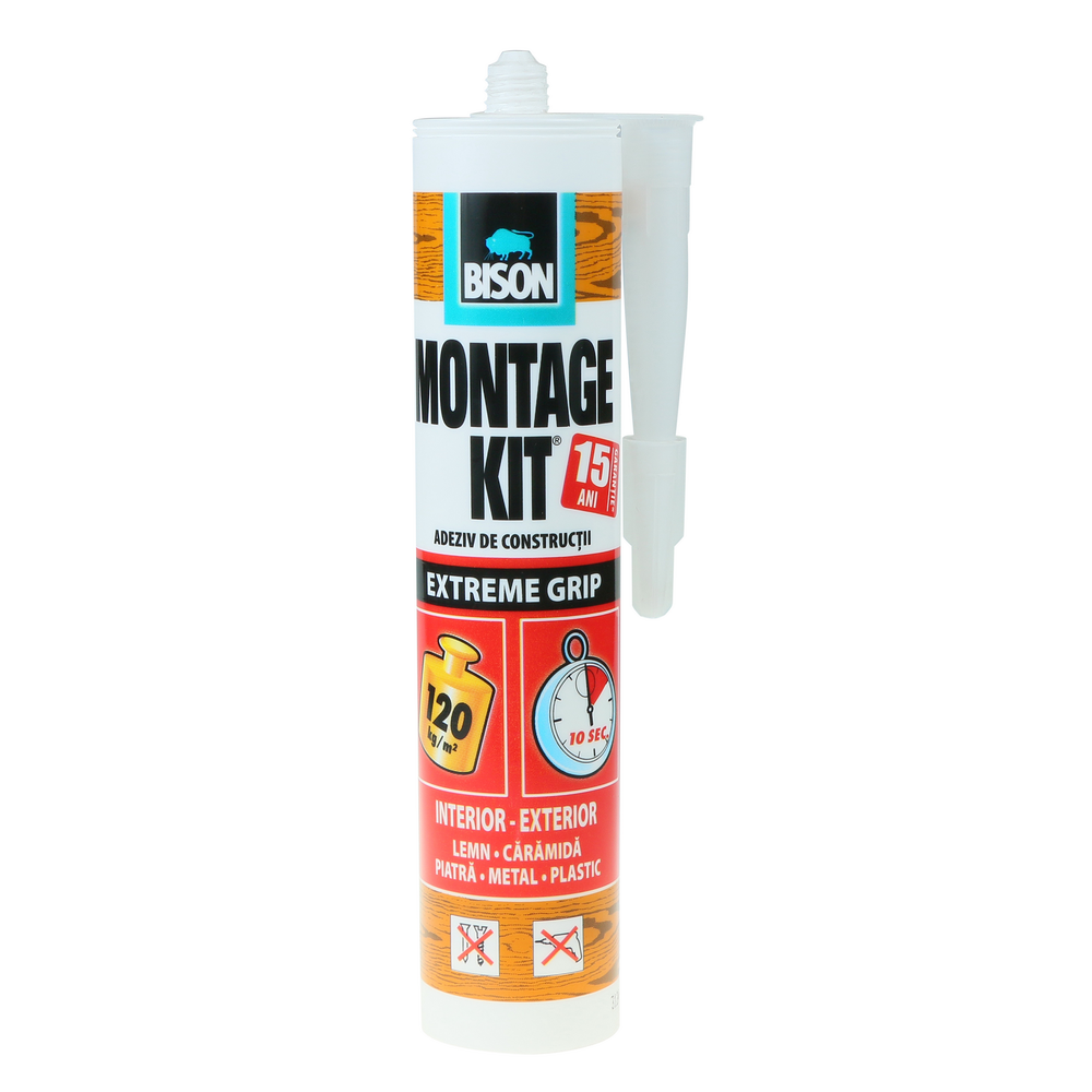 Oferte la Adeziv pentru construcții Bison Montage Kit Extreme Grip, alb, 370 g